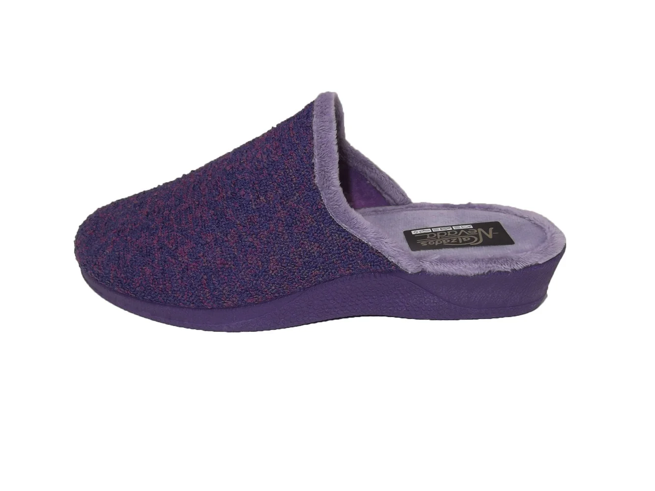 Home/woman Slipper/snowy shoes/textile/rubber sole/lilac