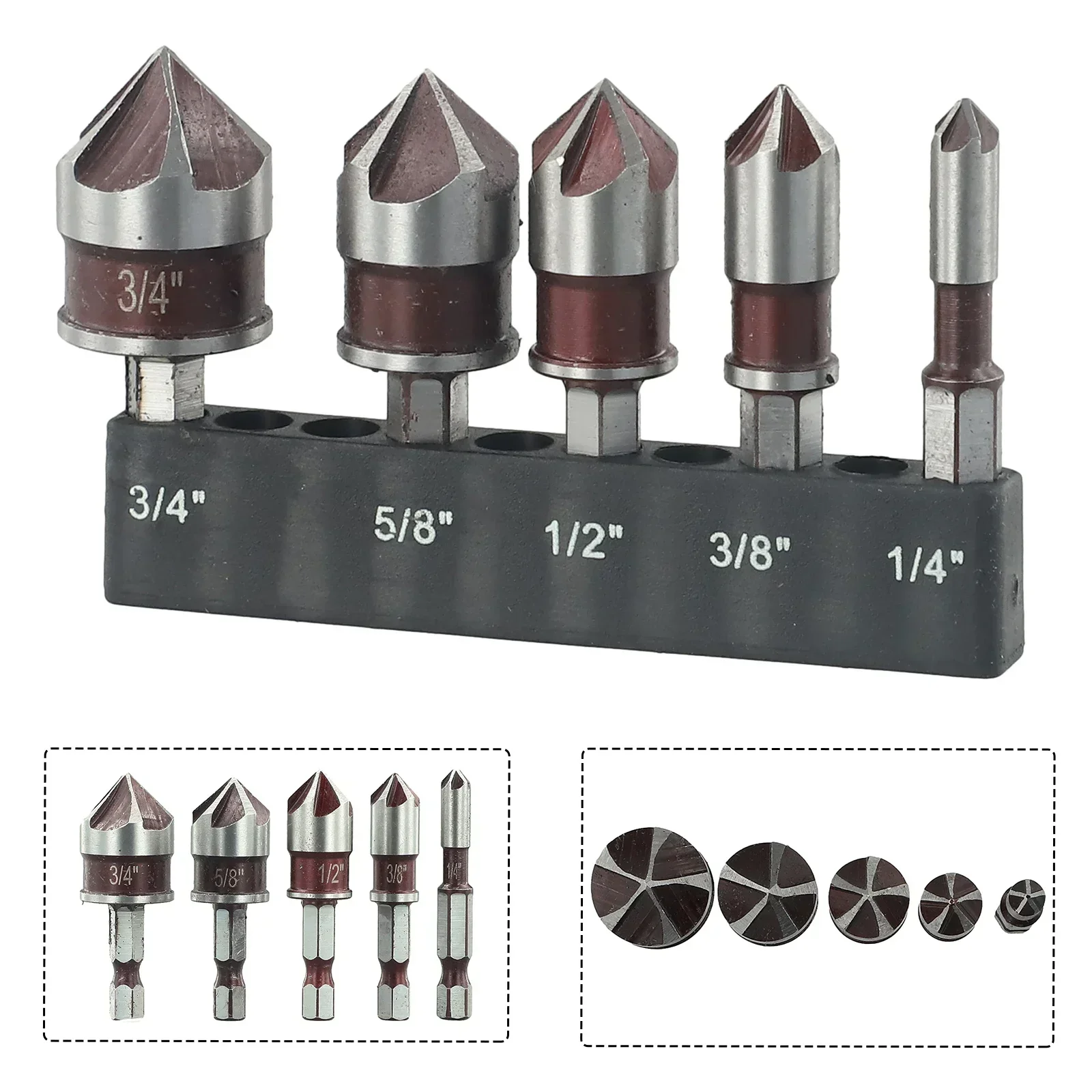Hex Shank Drill Bit HSS Plywood Hardwood Precision Grinding Hex Shank Product Name Inch Prolong Life Item Metals