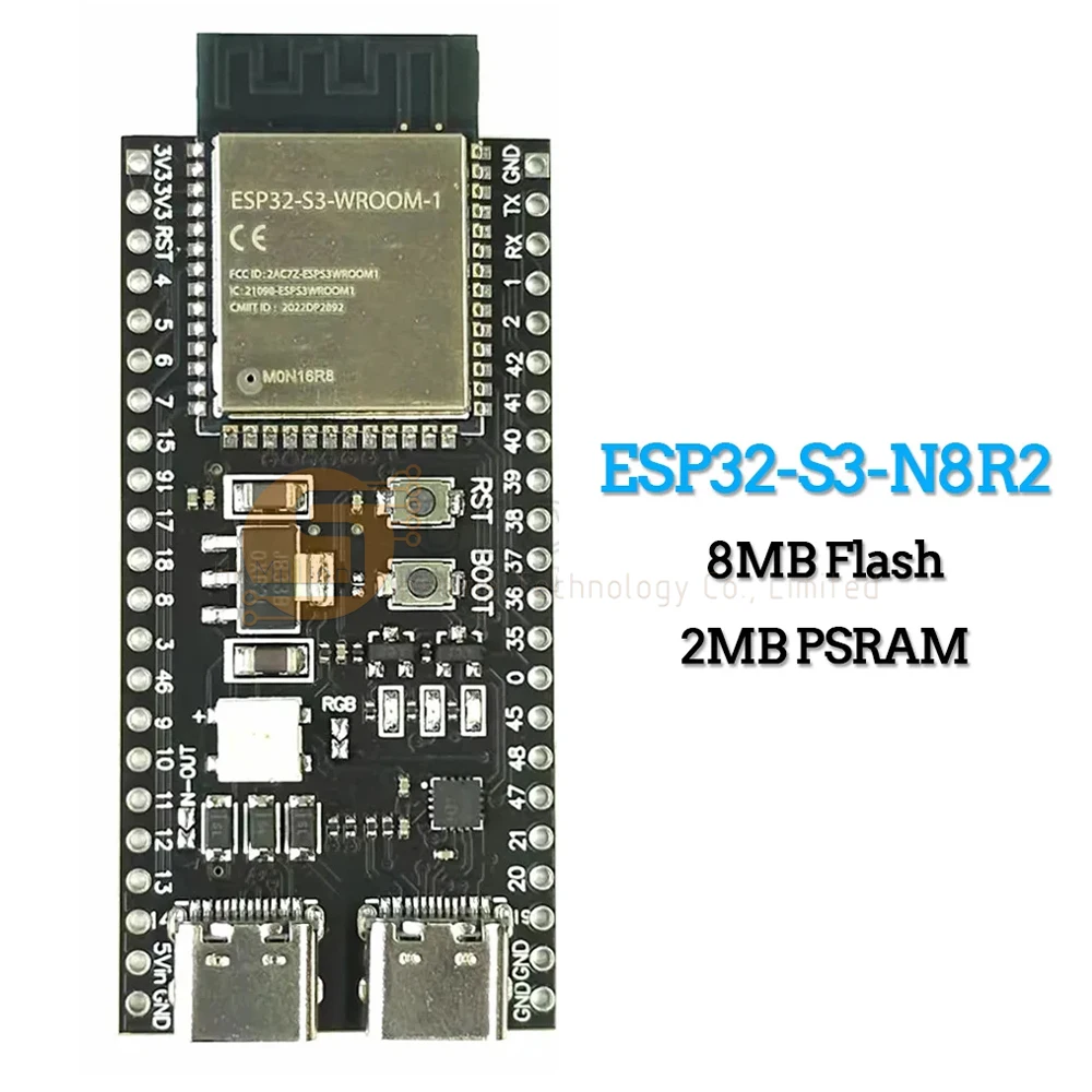 ESP32-S3 Development Board 2.4G Wifi Module for Arduino ESP IDF ESP32-S3-WROOM-1 N8R2 N16R8 44Pin Type-C 8M PSRAM ESP32 S3