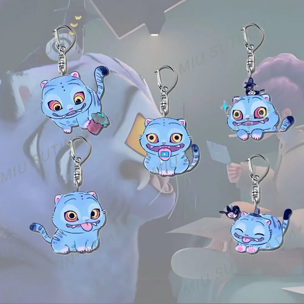 

Милый тигр акриловый брелок двусторонний брелок Saja Boy аниме кулон брелок для мобильного телефона сумка кулон охотник вентилятор любовь подарки