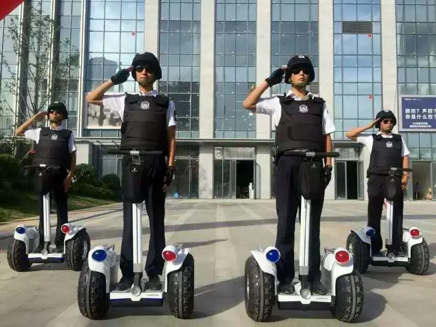 2024 New fashion patrol use 19 inch fat tire two wheel balance electric scooter with GPS tracking