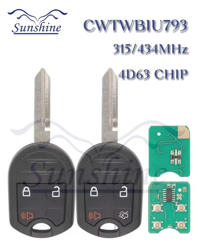 

Sunshine car key CWTWB1U793 OUCD6000022 Remote Smart For Ford Expedition Explorer Flex Taurus For Lincoln 315/433 4d63-80bit