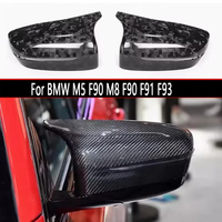 For BMW M5 F90 M8 F90 F91 F93 Shells Rearview Cap Dry Carbon fiber rear view mirror case cover Auto Parts body kit