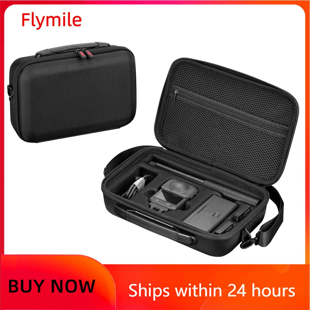 Flymile Tragetasche, Aufbewahrungstasche für DJI OSMO 360, Zubehör, Kamera, Handtasche, Schutzhülle, Selfie-Stick, Akku, Reisebox