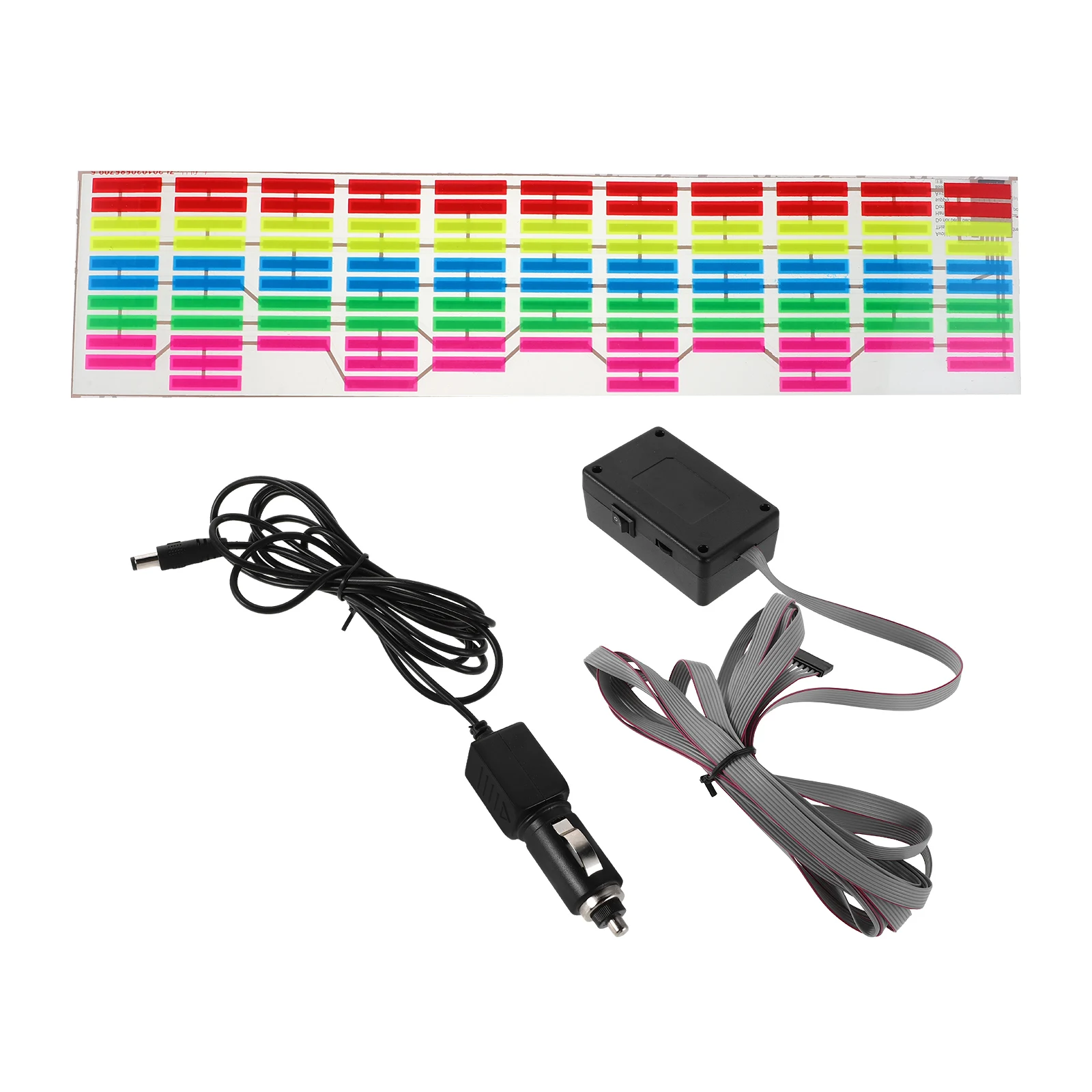 

Car Music LED Rhythm Lights Sound Activated Auto Sticker Interior Decor Audio Atmosphere Car Lighting Accessories