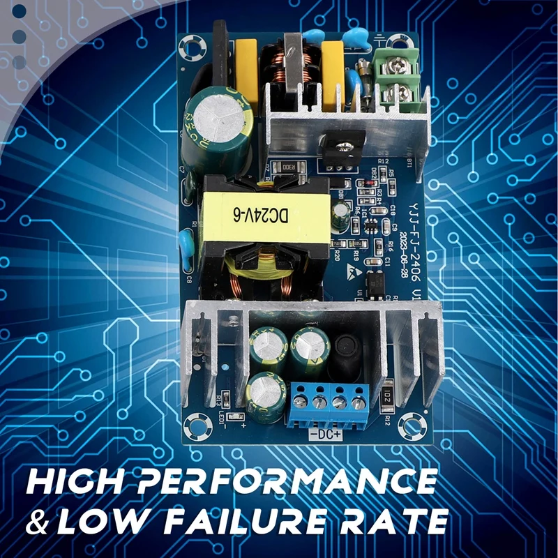 2PCS 150W 24V 6A Switching Power Supply Board Bare Board AC-DC Power Board WX-DC2416 Power Module Transformer