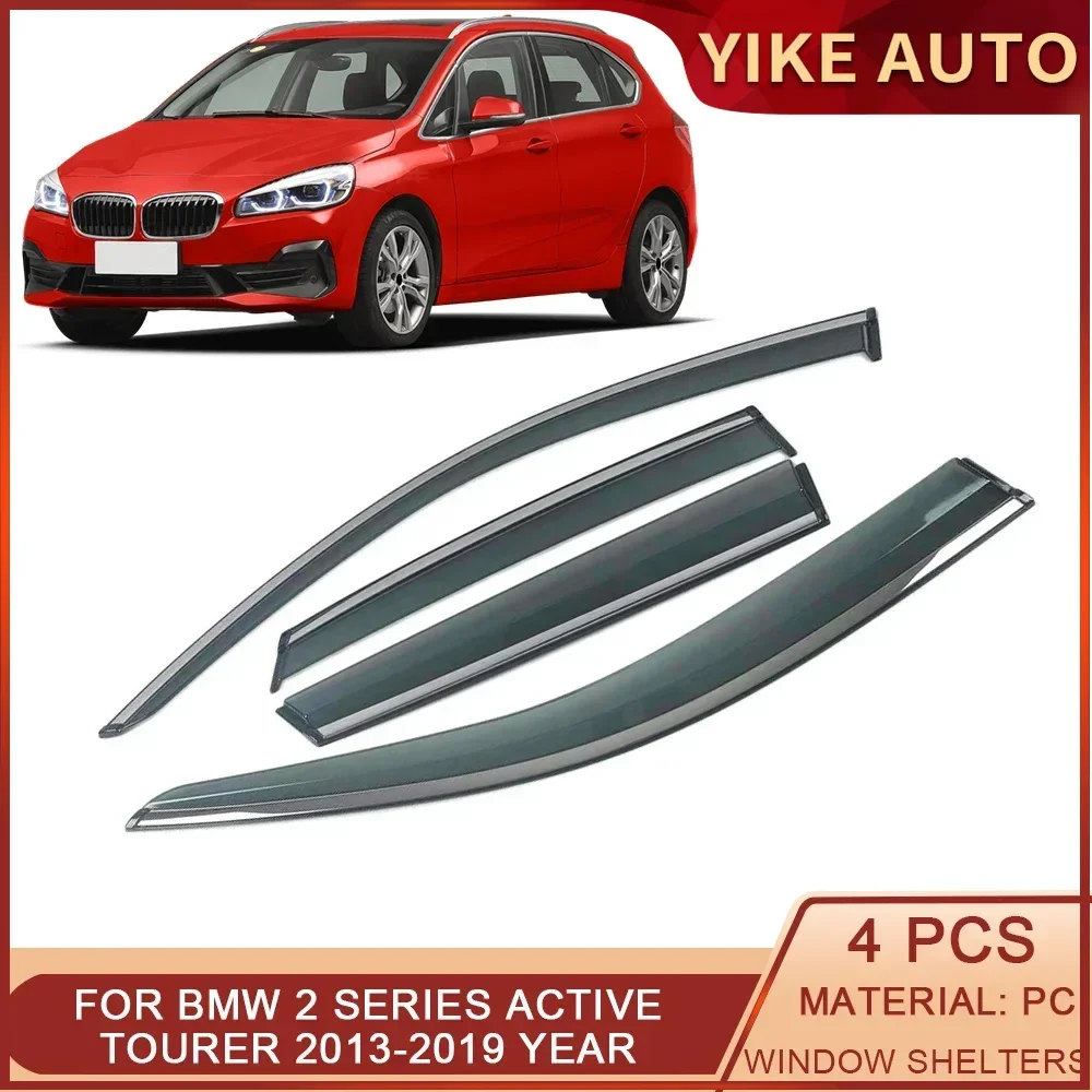 

For BMW 2 Series Active Tourer F45 F46 2014-2021 Car Window Sun Rain Shade Visors Shield Shelter Protector Cover Frame Sticker