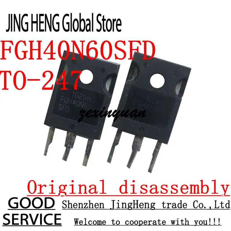 10PCS FGH40N60SFD TO-247 Original disassembly