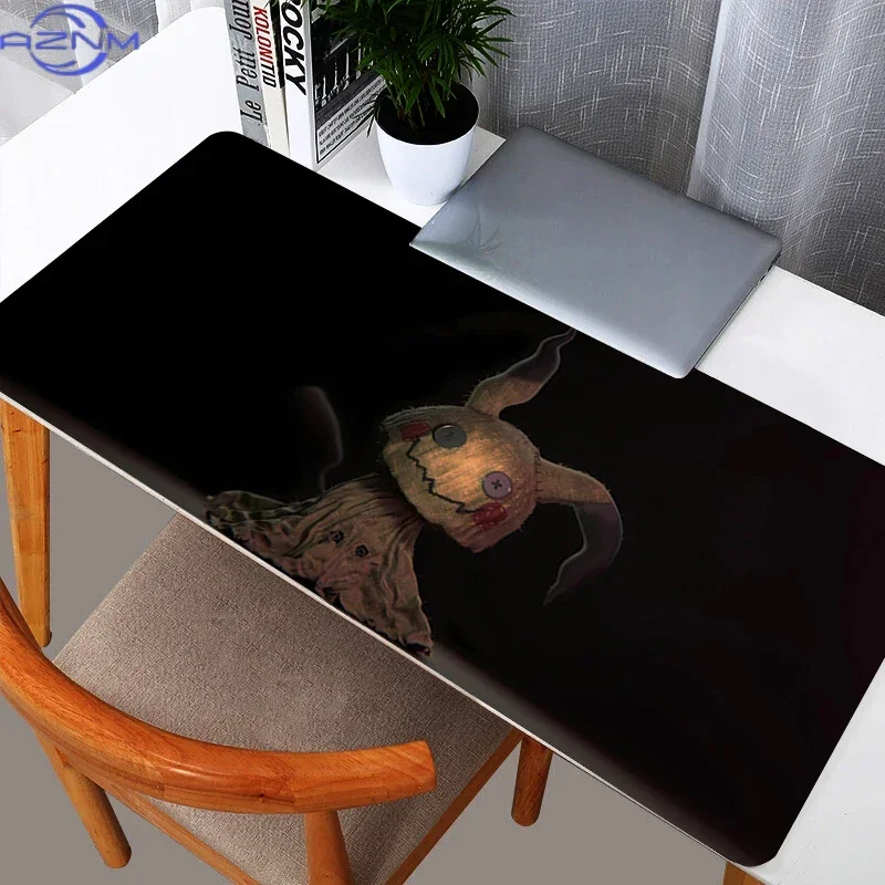 Cute Cartoon Rubber Mousepad, Pink Yellow Non-Slip Large Desk Pad, Extended Gaming Mousepad with Smooth Surface for Computer Off