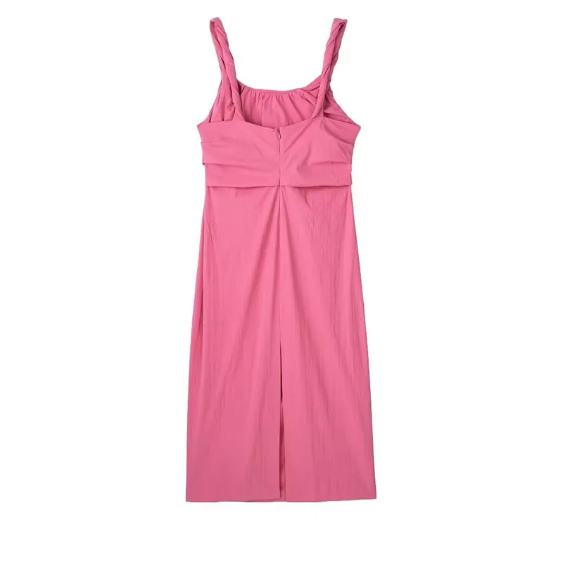 Vestido de tirantes sin mangas a la moda, vestido versátil adeazante para mujer, vestido largo de corte en A de cintura alt...