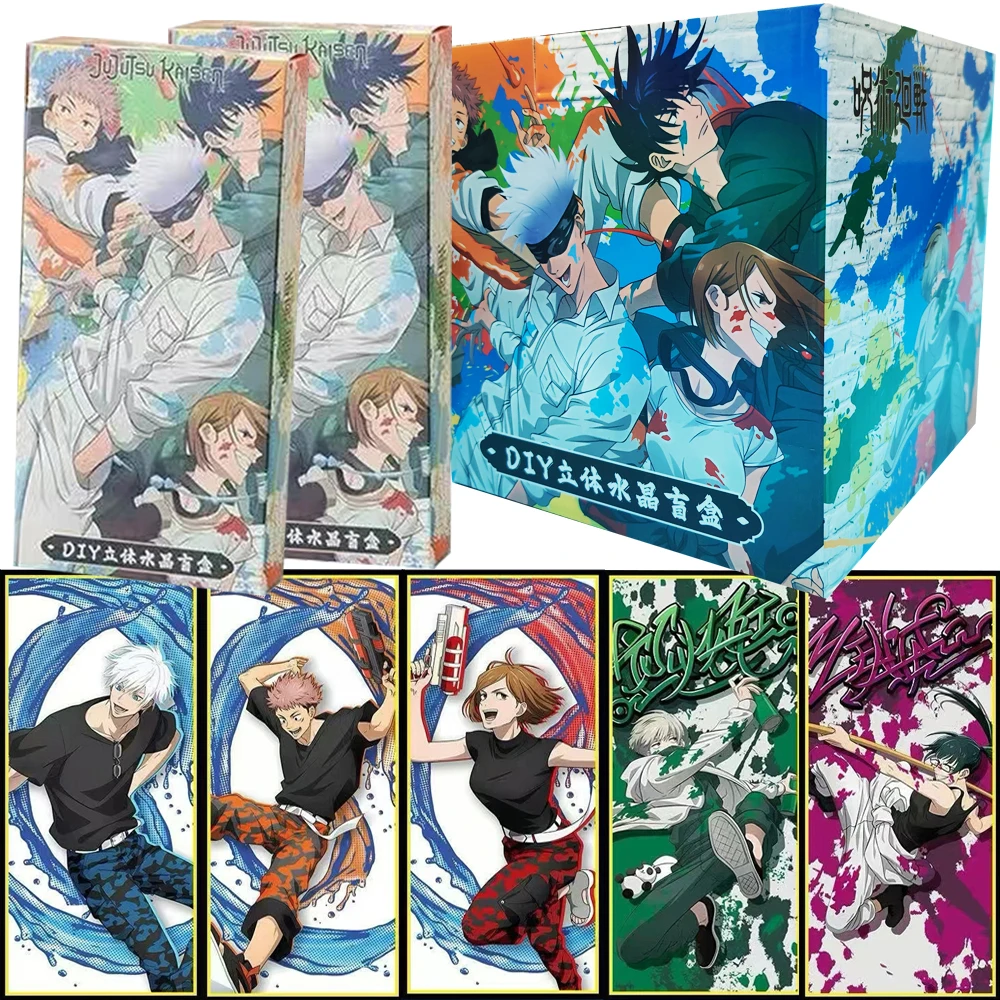 

Jujutsu Kaisen Creative ACG Cards Fantasy Adventure Character Visual Arts Feast Anime 3D Painting Cards Kids Toys Hobbies Gifts