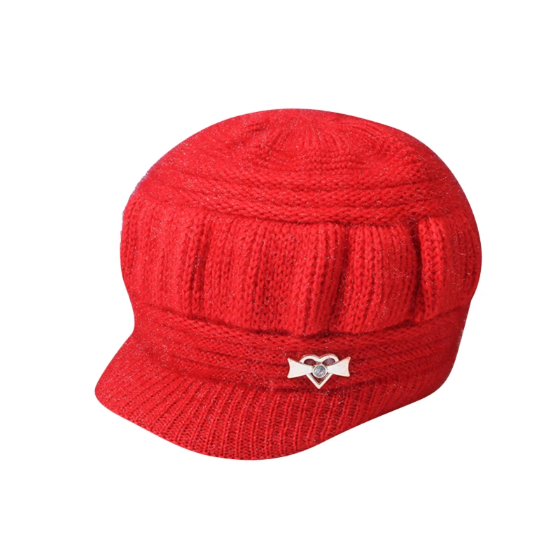 Knitted Hat Women Warm Winter Hats For Women Ladies Beanie Girls Skullies Femme SnapBack Warm Plush Hat Sombrero Mujer Scarf Set