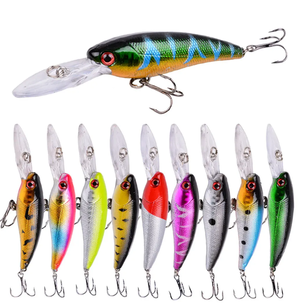 

New Hot 10 Colors Minnow 9cm 7.2g Plastic Hard Lure Ultra Long Cast Floating Lifelike Freshwater Saltwater Perch Fishing Tackles