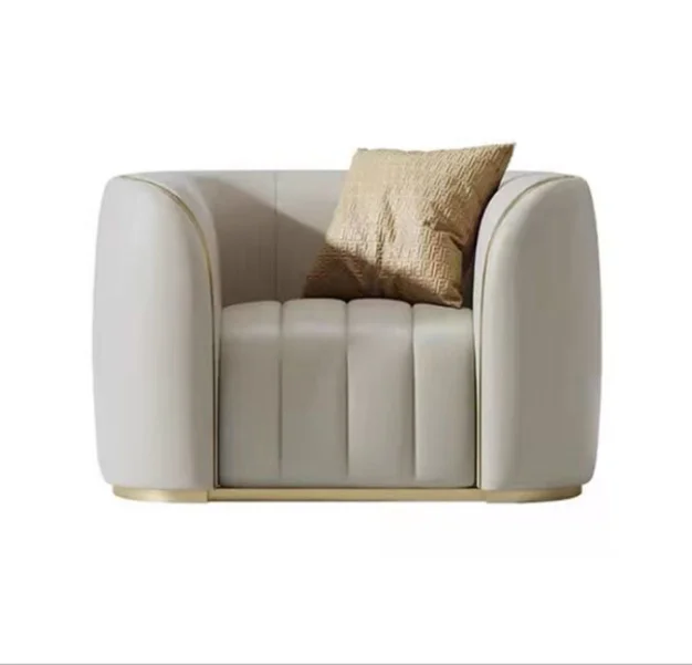 

Italian Style Light Luxury Post-modern Sofa Small Apartment Leather First Floor Three-seat Sofa