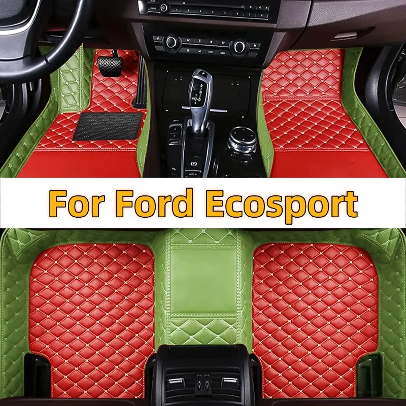 

Auto Interior Carpets for Ford Ecosport 2017 2016 2015 2014 2013 Car Floor Mats Leather Custom Decoration Styling Protect Rugs