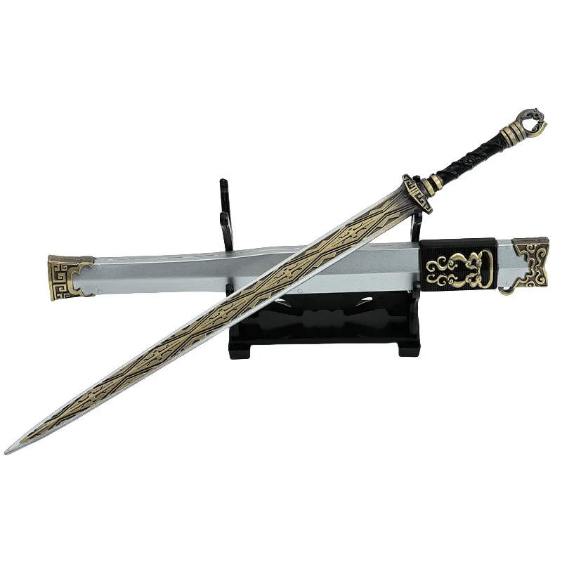 Épée de transport d'ombre gainée en métal, modèle 22cm/8,66 pouces, jouet artisanal, Collection d'ornements, affichage de bureau, cadeau d'anniversaire pour garçon