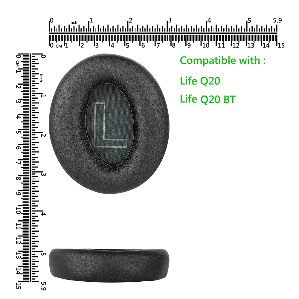 Skóra proteinowa zamienne Earpads wkładki do uszu poduszki naprawy części dla Anker Soundcore życie Q20 Q20 + BT Plus słuchawki słuchawki i zestawy słuchawkowe