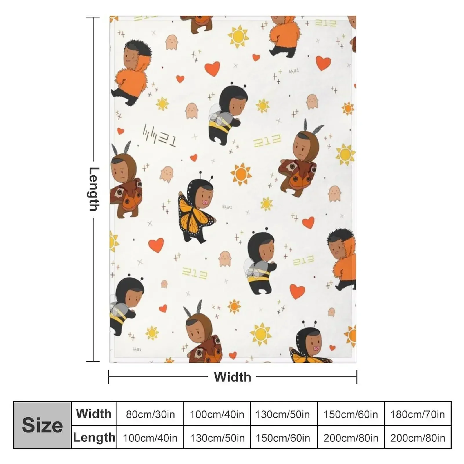 Bug Battalion Scatter Print Throw Blanket anime warm for winter Blankets