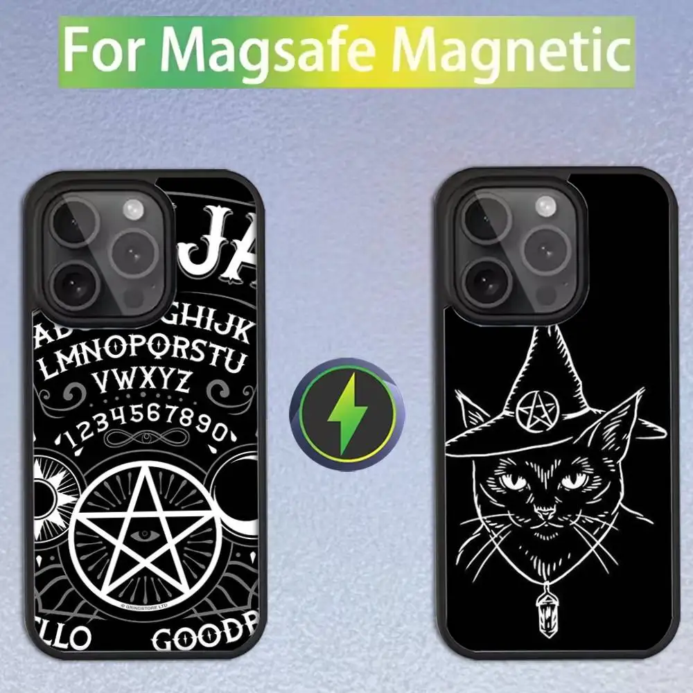 

Ouija Board Phone Case For iPhone 16,15,14,13,12,11,Pro,Max,Plus,Mini,SE Magsafe Magnetic Wireless Charging
