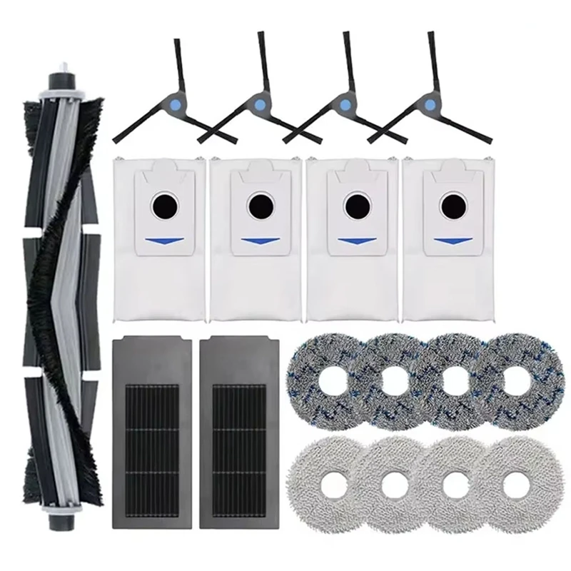 A44F-For Ecovacs Deebot X2 Omni / X2 Pro Robot Vacuum Cleaner Accessories Dust Bag Hepa Filter Main Brush Mop Holder Dustbin