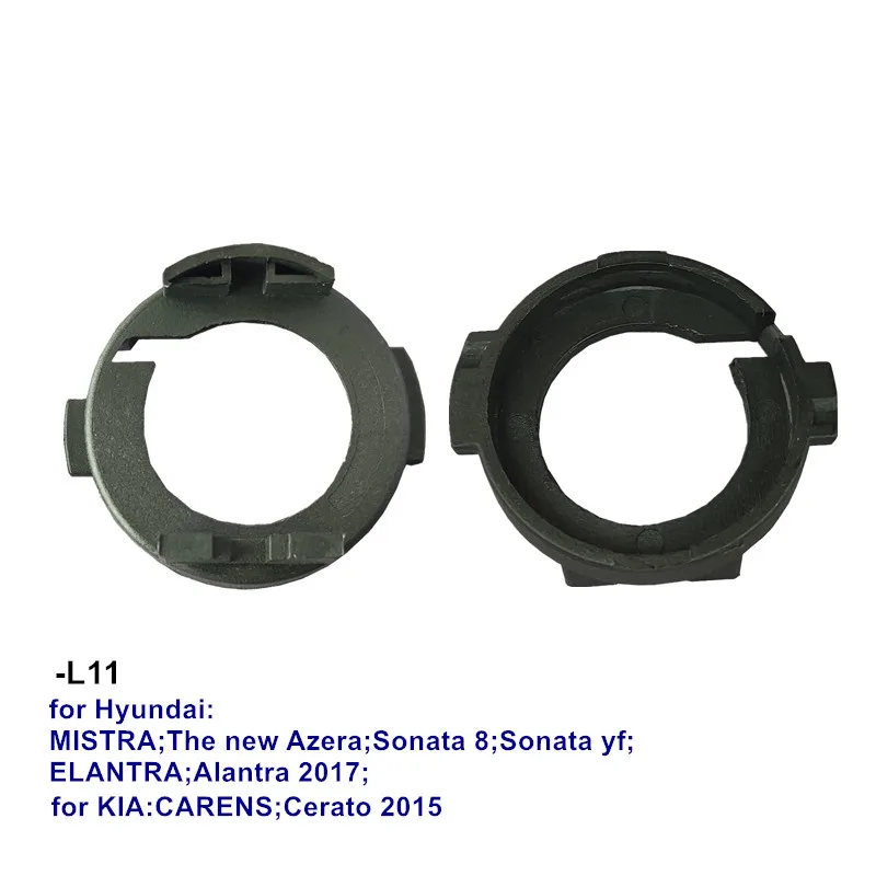2PC X H7 Bracket Adapter for Hyundai MISTRA Azera Sonata LED Car Headlight Bulb Holder Base for KIA CARENS Cerato LED headlights - view 2