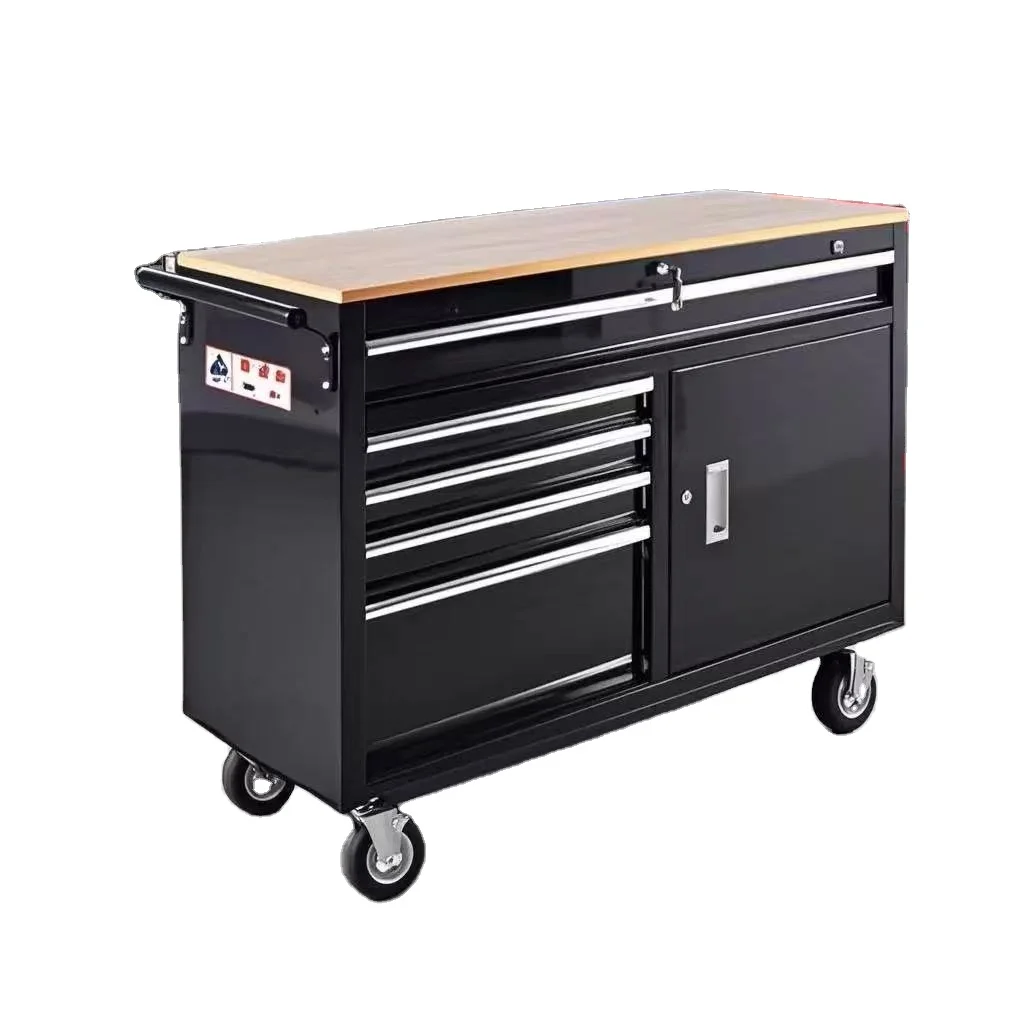 Heavy Duty Professional Workbench Rolling Tool Chest Auxiliary Element Tool Cabinet Box for Mechanics Garage Cabinets Storage