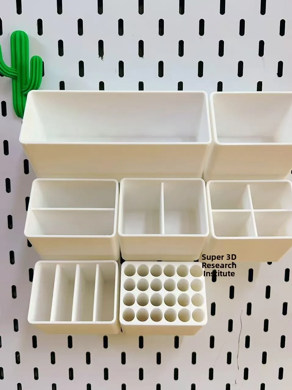 Patriot Storage Box Pen Holder Suitable for  SKADIS Caddy Can Be Modified round Hole Caddy Family Storage Organizer