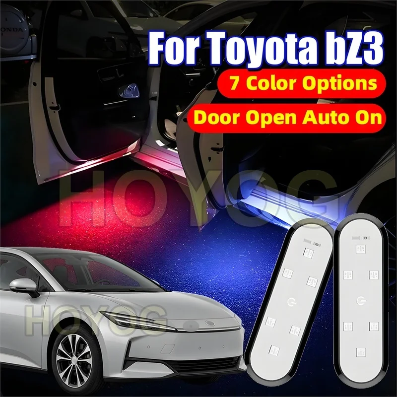 Fit for Toyota bZ3 2023-2026 LED Car Door Light for Puddle Lighting with Easy Stick-On Installation