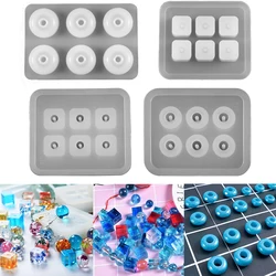 9/12/16mm Beads Silicone Mold Square Oval Shape Bead Epoxy Resin Mould for DIY Epoxy Resin Craft Jewelry Making Accessories