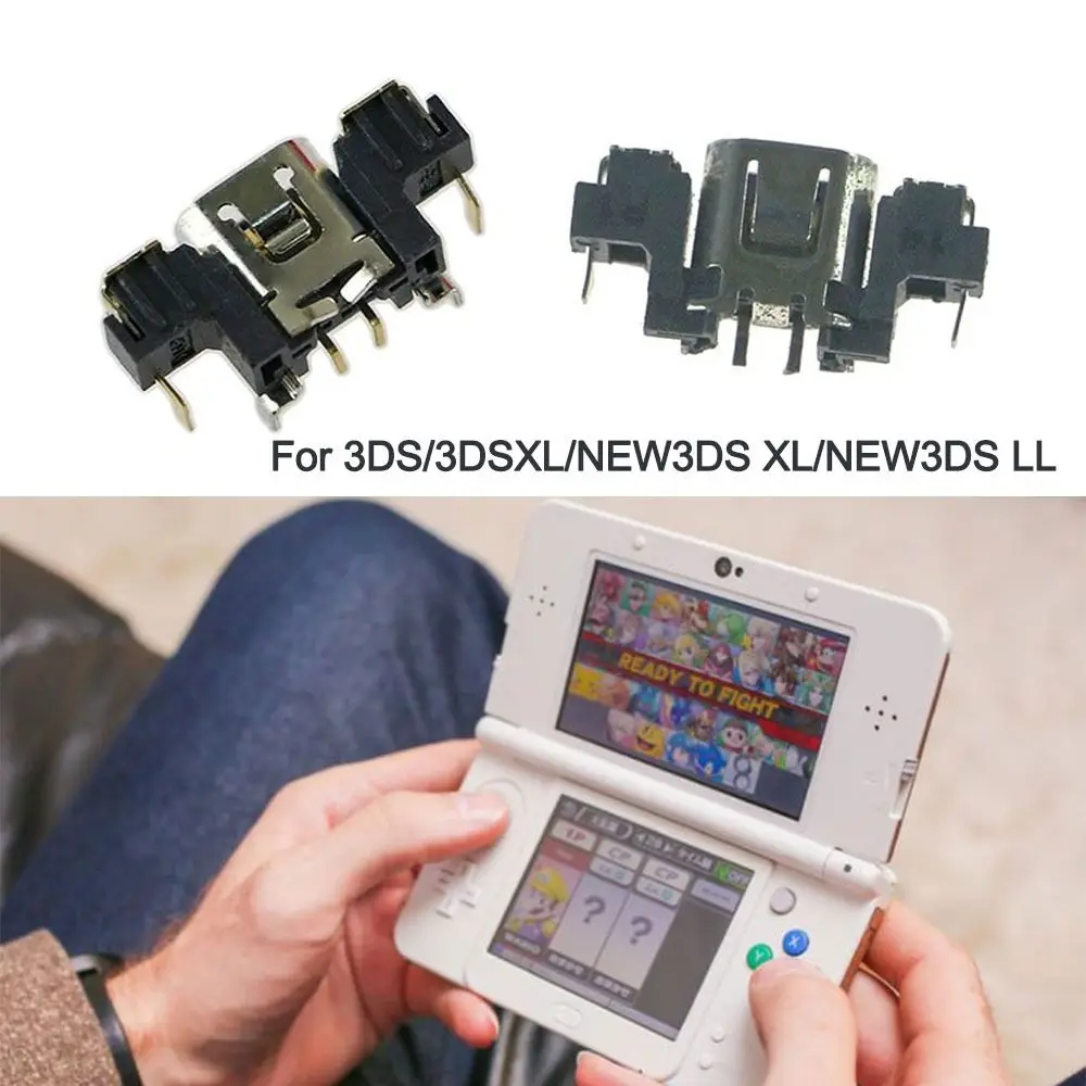 Universal Charging Port Spare Parts Repairing Power Supply Port Origin Console Power Jack for 3DS/3DSXL/NEW3DS XL/NEW3DS LL