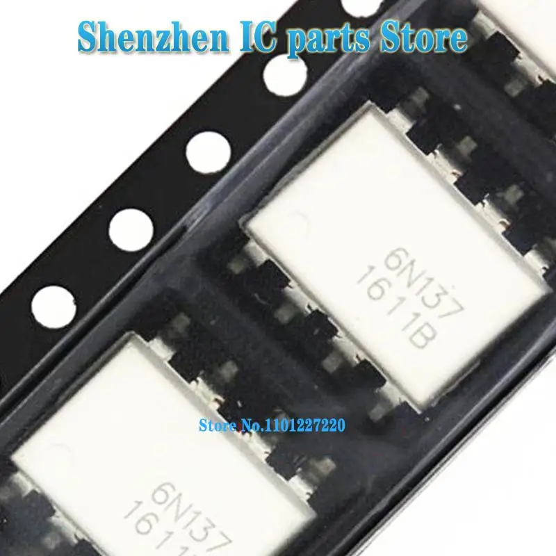 5PCS/lot 6N137 6N137SDM SMD SOP-8 In Stock