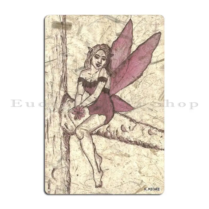 Spring Hope Fairy Metal Sign Club Party Printing Living Room Club Retro Tin Sign Poster