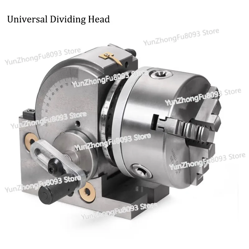 Horizontal Vertical Universal  Indexing Table Rotary Table Dividing Head  3-Jaw Chuck Milling Tools