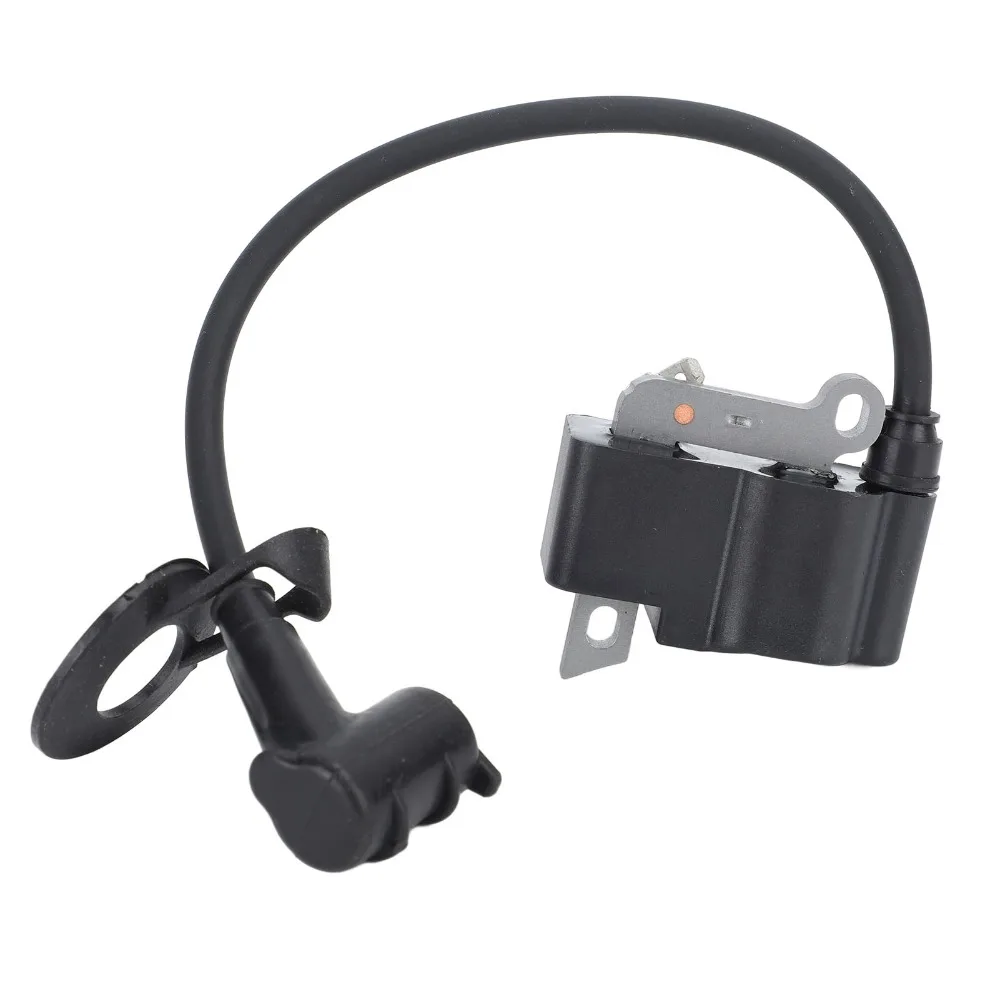 Black Chainsaw Ignition Coil Metal With Wire Ignition Coil Module Compact High Voltage Output Chainsaw Parts for MS661 MS661C