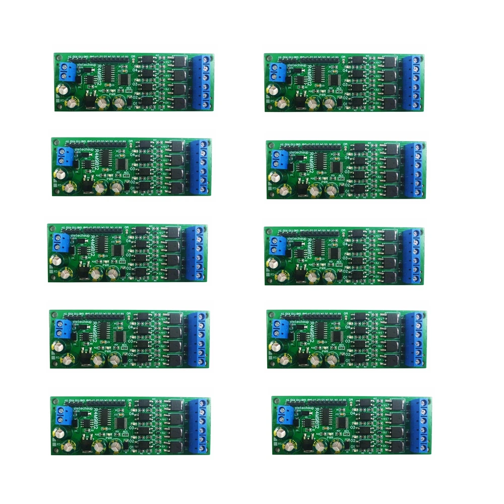 

10xDC 12V 24V RS485 Multifunction Solid State Relay Module 4CH MOS transistor & 8CH TTL Level Ouput Board Modbus RTU & AT Comman