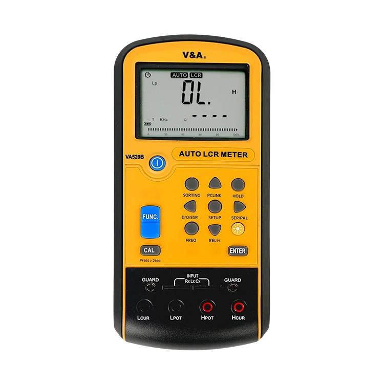 

2025 Best Seller VA520B Auto Digital Multimeter LCR Meter Tester USB Inductance Capacitance Resistance Measuring Meter Tool Kit