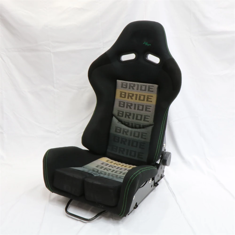 VELOT illest Racing Seat Black Suede Universal Car Sport Seat - High Back Design, Side Bolsters