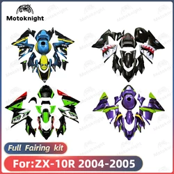 New ABS Motorcycle full Fairing Kit Fit For KAWASAKI ZX-10R ZX10R 2004 2005 04 05 Custom Fairings Kits Bodywork Shell set ZXMT