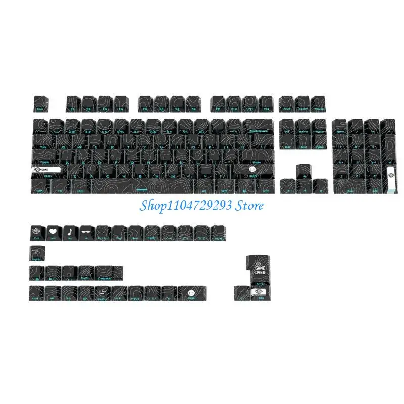 

Y2gd с двойным выстрелом клавиши PBT -клавиш, Dyesub CherryProfile Keyboard, набор клавишных клавиш