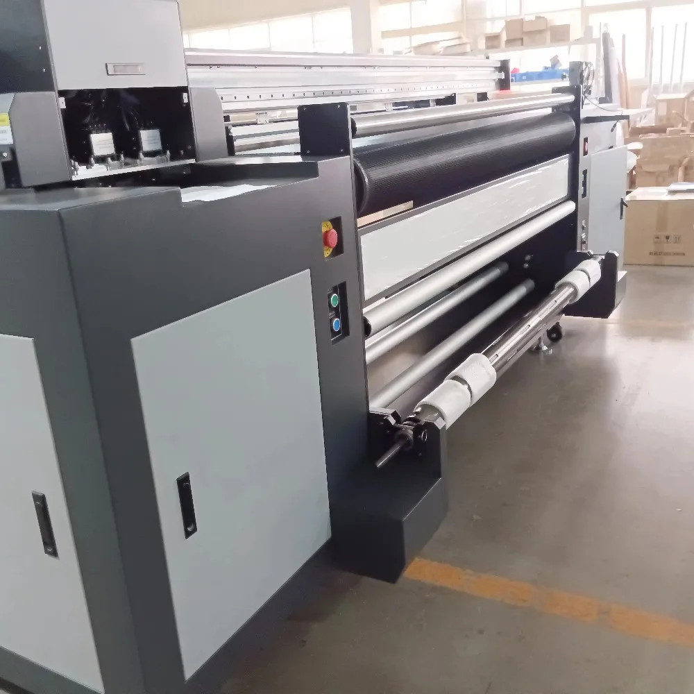 Industrial Printer Digital Uv Hybrid Printer Soft Pvc Film Wall Paper Leather Digital Uv Printing Machine