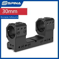 SPINA OPTICS Tactical Hunting Riflescope Mounts With Bubble Level 30mm Scope Rings Aluminium AR15, M4 one Piece Scope Mount