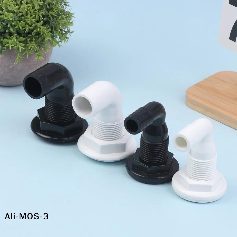 【S】90 Degree Marine Drainage Outlet Yacht Bilge Drainage Outlet Deck Drain Hose Pipe Elbow Bilge Pump Drain Thru Hull Fitting