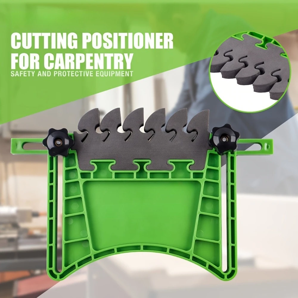Heavy-Duty Dual-Layer Woodworking Safety Featherboard with Ramp Cutting Slots, for Table Saws & Router Bases Safety Equipment