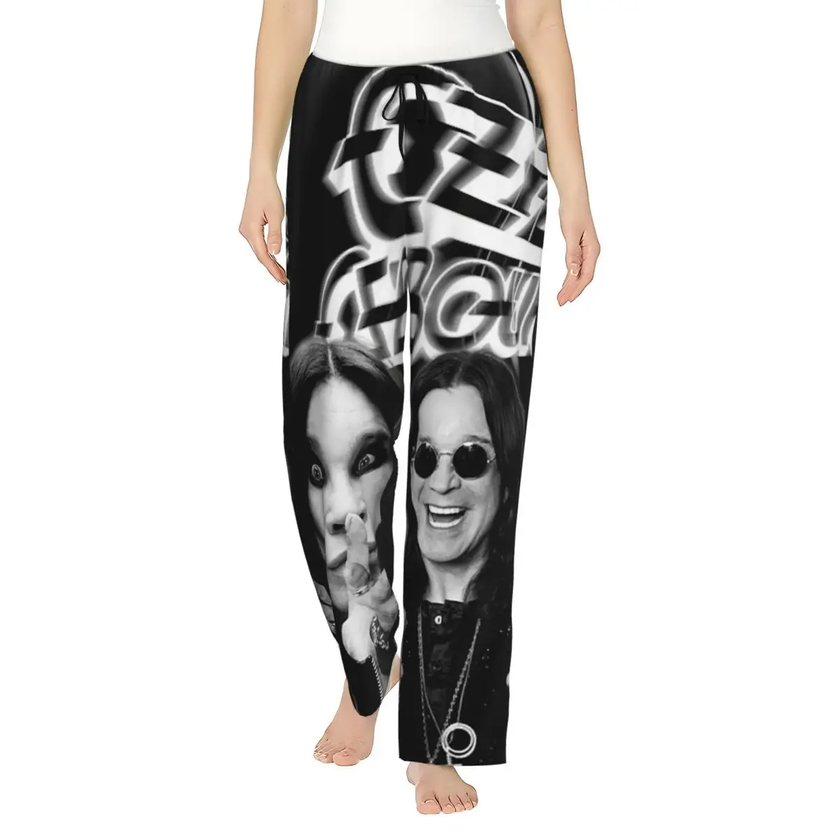 

Женские пижамные штаны Ozzy Osbourne на заказ, одежда для сна с карманами для сна и отдыха