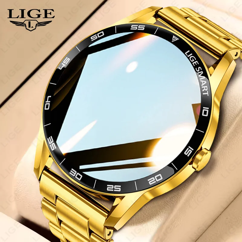 

LIGE New 1.38" HD Voice Calling Smart Watch Blood Oxygen Health Monitor Sport Fitness Watches Bluetooth Smartwatch For Men Women