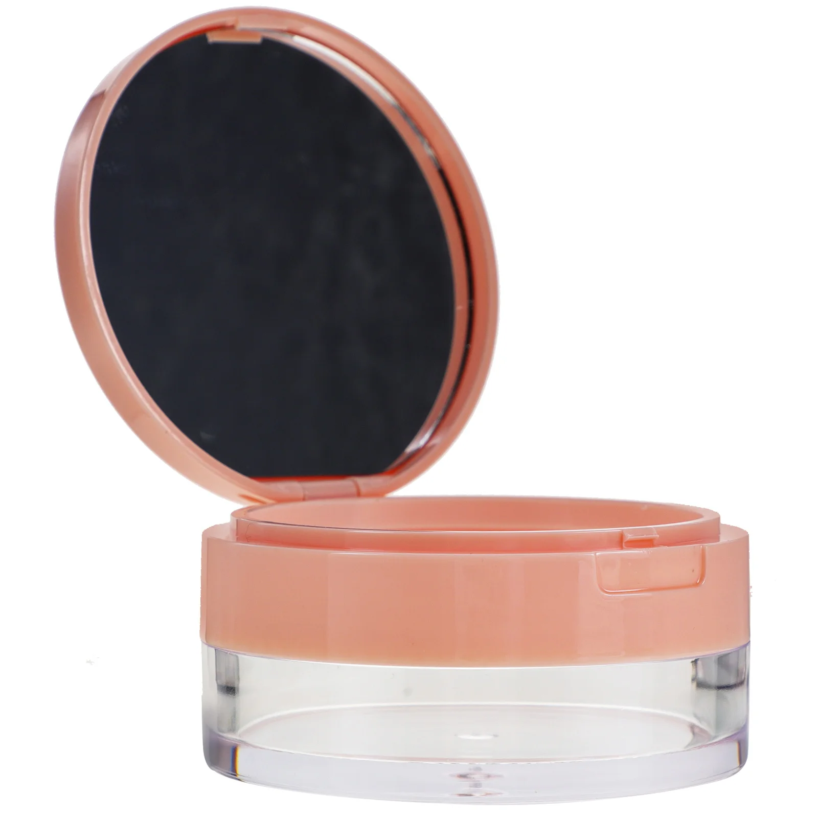 

Portable Powder Case with Mirror Empty Makeup Container Puff Compact Travel Loose Body Storage Double Layer Leak Proof Quality