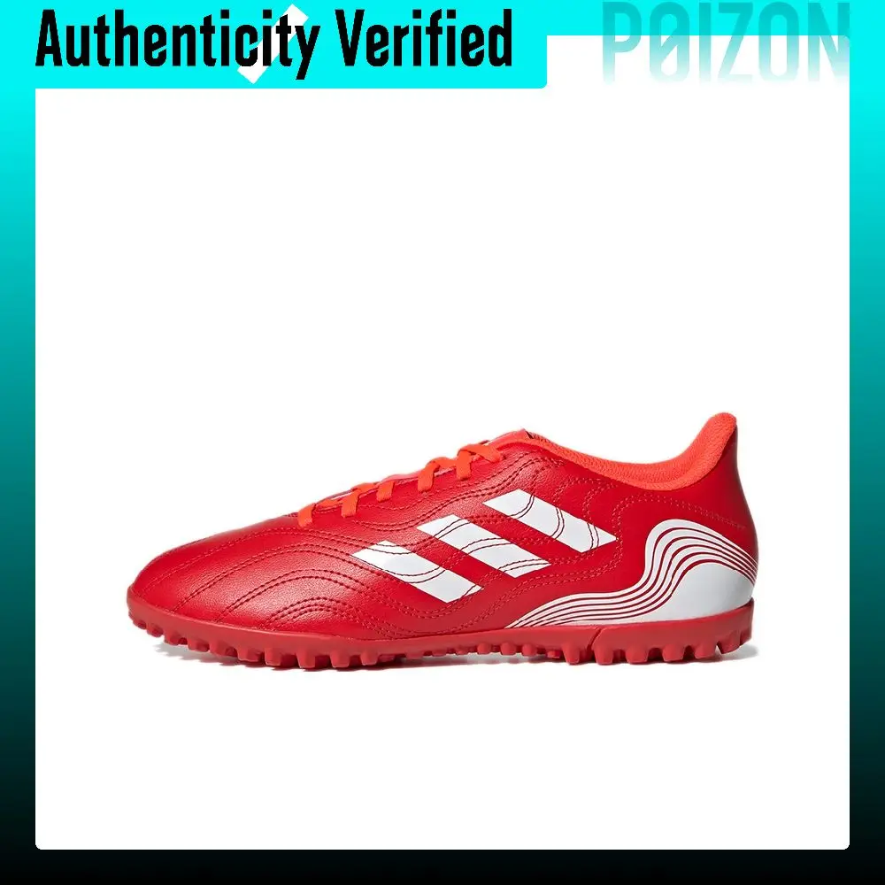 Zapatillas de fútbol Adidas Copa Sense.4 para hombre, de caña baja, en color rojo y blanco, modelo FY6179.