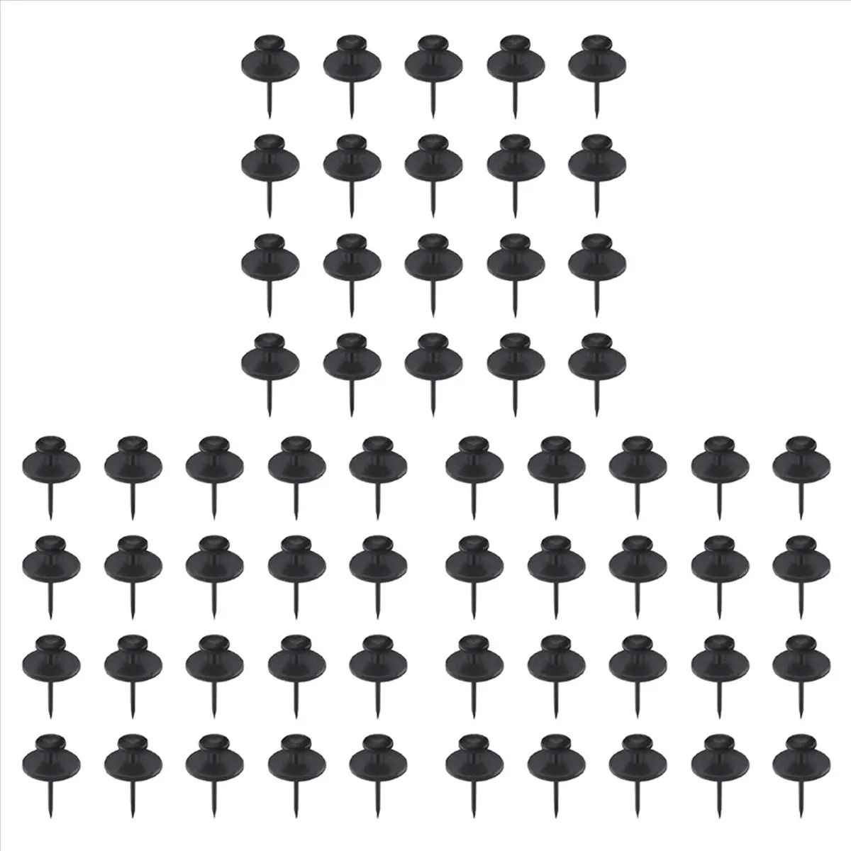 【STOCK】60 Pack Small Nails for Picture Hanging Double-Headed Picture Hangers Nails Wall Nails for Hanging Pictures (Black)