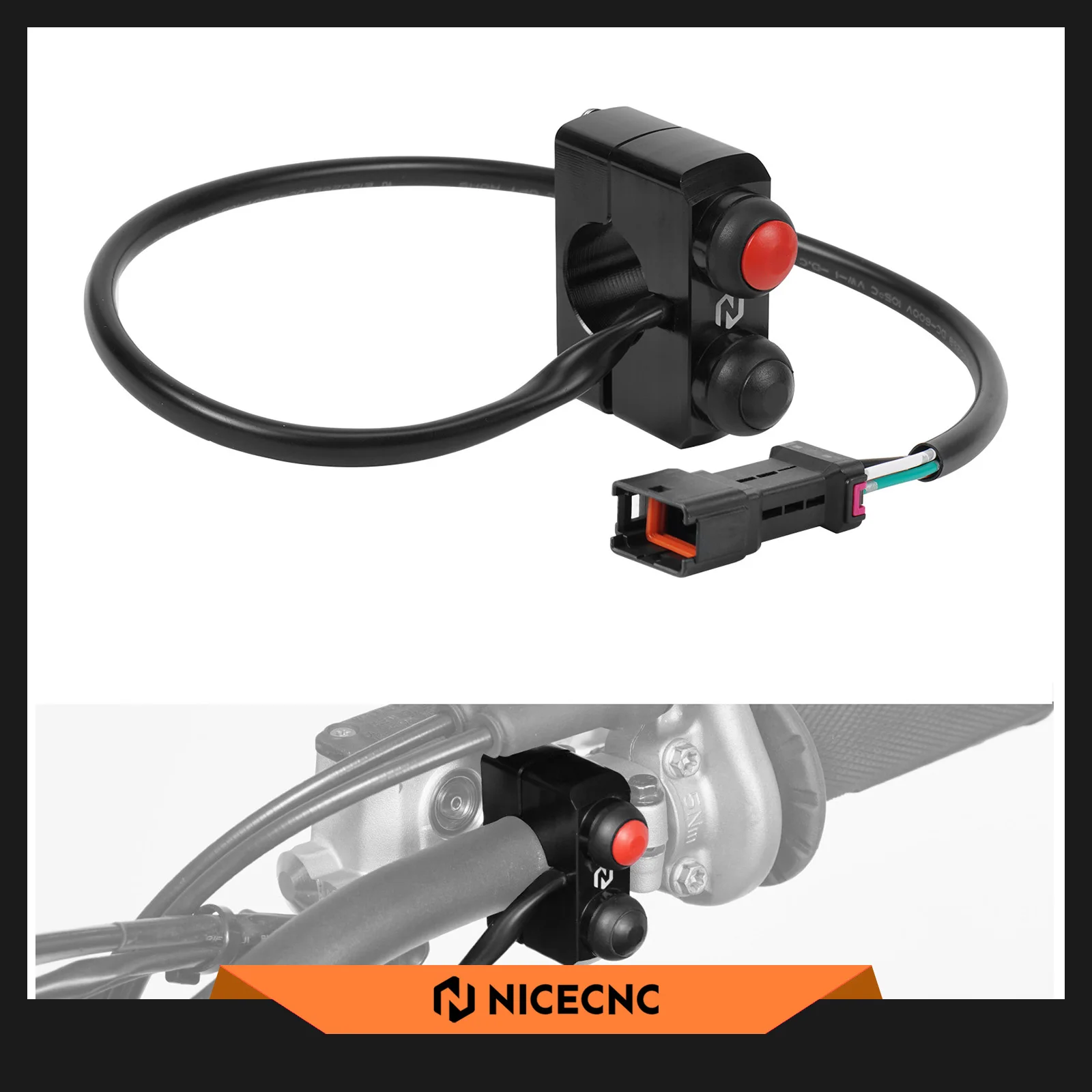 

For 2025 2024 KTM EXC 300 EXCF 350 SX 125 SXF 450 Husqvarna TE 300 FE 450 GasGas EC 300 EC 250 Start Kill Stop Switch Button