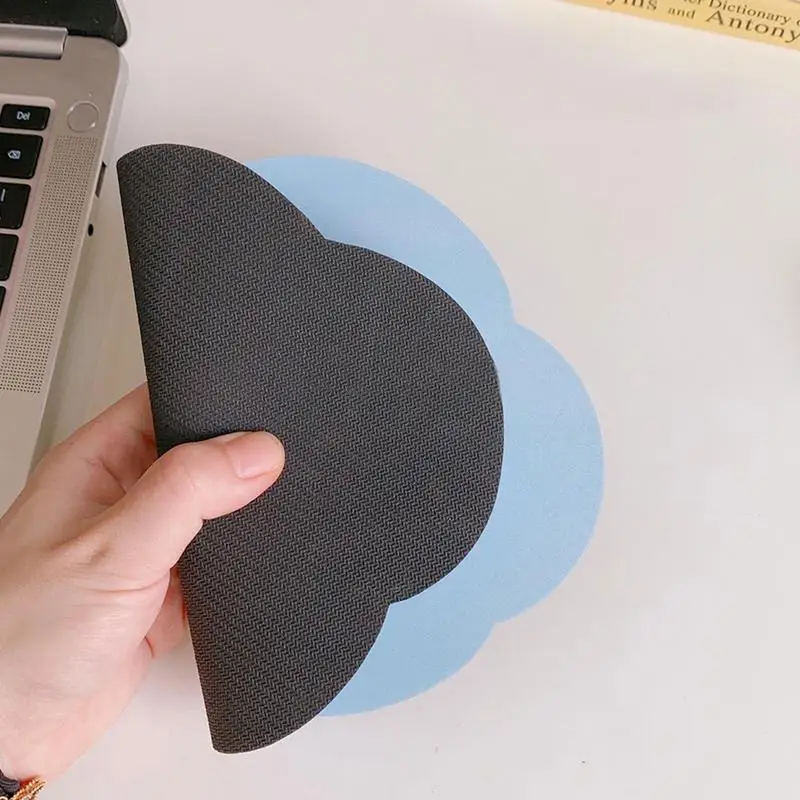 Small Waterproof PVC Mouse Pad Non-Slip Rubber Base Mouse Pad Cute Cloud Mouse Pads Anti-scratch Mouse Mat For Laptop PC Desktop